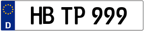 Trailer License Plate